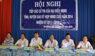 Đại biểu HĐND tiếp xúc cử tri Tân Châu
