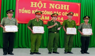 Công an Tân Châu tổng kết công tác năm 2014