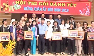 Trảng Bàng: Tổ chức hội thi gói bánh tét
