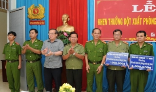 UBND tỉnh: Khen thưởng đột xuất Công an huyện Gò Dầu