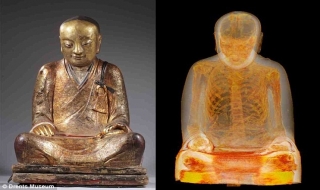 Phát hiện xác ướp ẩn trong tượng Phật ngàn năm