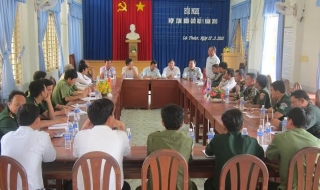 Xã Lợi Thuận (Bến Cầu): Họp mặt đối ngoại với chính quyền Phường Bavet (Campuchia)