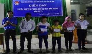 Đoàn Thanh niên TP.Tây Ninh: Tuyên truyền phòng chống mua bán người trong trường học