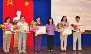 Tân Châu: 50% tổ chức cơ sở Đảng đạt trong sạch vững mạnh