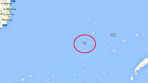 Khu vực nghi có máy bay rơi (Ảnh: Google map)