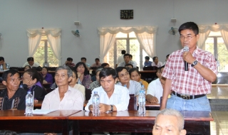 Tiếp xúc, lắng nghe ý kiến người dân tại Dự án Phước Đông - Bời Lời