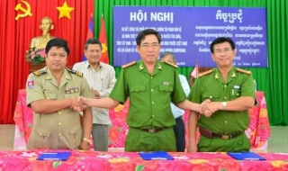 Sơ kết công tác phối hợp giữa Công an các huyện Tân Châu, Lộc Ninh và Chi cảnh sát huyện Memot