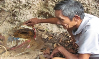 Xã Hiệp Thạnh: Phát hiện một quả bom nằm trong khu dân cư