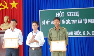 Châu Thành: Sơ kết mô hình “Toàn dân tham gia tố giác, truy bắt tội phạm'