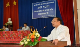 ĐBQH đơn vị tỉnh Tây Ninh tiếp xúc cử tri huyện Bến Cầu