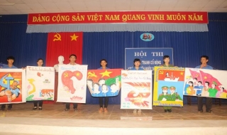 Châu Thành: Tổ chức hội thi Vẽ tranh cổ động