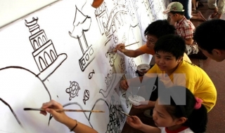 Thi vẽ tranh quốc tế “Em yêu Hà Nội - Thành phố hòa bình”