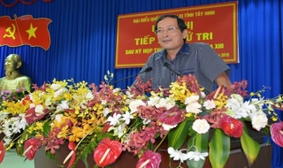 Đại biểu Quốc hội tiếp xúc cử tri huyện Trảng Bàng