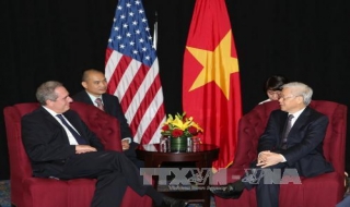 Tổng Bí thư Nguyễn Phú Trọng tiếp Đại diện Thương mại Hoa Kỳ