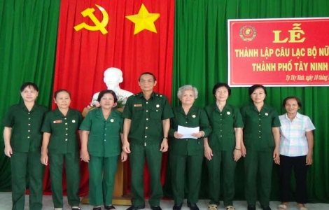 Thành lập CLB nữ cựu chiến binh Thành phố Tây Ninh