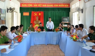 Châu Thành: Giao ban giữa 3 lực lượng Công an, Quân sự và Biên phòng