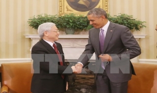 Điện mừng nhân kỷ niệm 20 năm quan hệ ngoại giao Việt Nam-Hoa Kỳ
