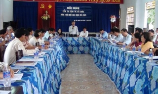 Ban Chỉ đạo tỉnh kiểm tra tiến độ xây dựng nông thôn mới tại xã điểm An Hòa, Trảng Bàng