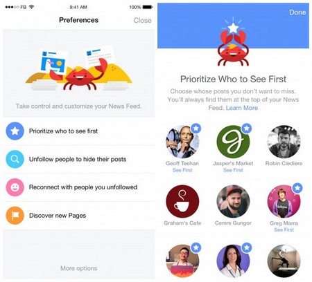 Facebook thêm tính năng mới giúp cải thiện nội dung cập nhật trên News Feed