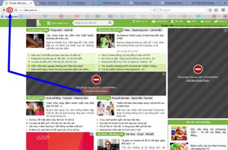 Thu thuat Firefox: Cach kich hoat flash khi bi chan