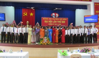 Đại hội Đảng bộ huyện Gò Dầu lần thứ XIII thành công tốt đẹp