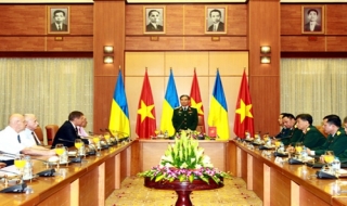 Lãnh đạo Bộ Quốc phòng tiếp đón đoàn cựu chiến binh Ukraine