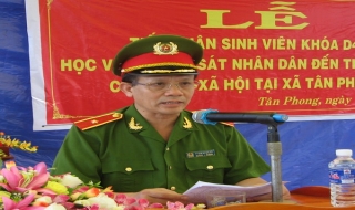 Sinh viên Học viện CSND thực tập ở huyện biên giới Tân Biên