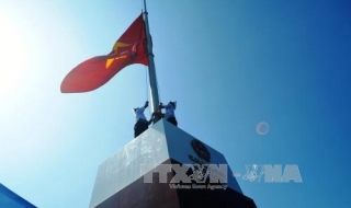 Khánh thành cột cờ chủ quyền tại đảo tiền tiêu vùng Đông Bắc