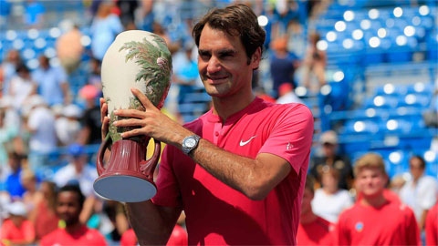 Federer lần thứ 7 vô địch Cincinnati