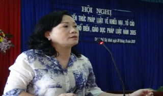 Tập huấn kiến thức pháp luật về khiếu nại, tố cáo và nghiệp vụ phổ biến, giáo dục pháp luật cho tuyên truyền viên