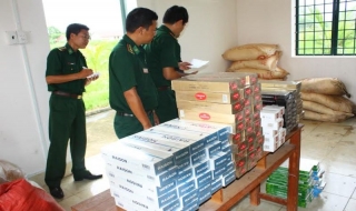 Đồn biên phòng Mộc Bài: Tịch thu hơn 3.000 gói thuốc lá lậu
