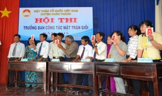 Châu Thành, Gò Dầu: Tổ chức hội thi Trưởng ban công tác Mặt trận giỏi