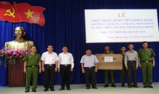 Trảng Bàng: Tiếp nhận sinh viên Cao đẳng CSND II tham gia hoạt động thực tế tại địa phương