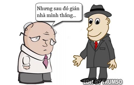 Buồn vì gián nhà mình thắng trận