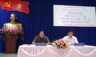 Đại biểu Quốc hội đơn vị tỉnh Tây Ninh tiếp xúc cử tri Trảng Bàng
