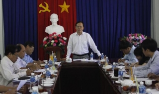 Bí thư Tỉnh uỷ làm việc với huyện uỷ Dương Minh Châu