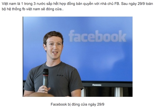Không có chuyện Facebook đóng cửa tại Việt Nam