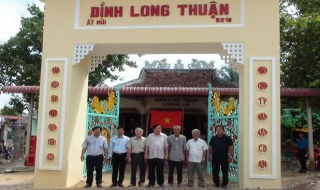 Bến Cầu: Tổ chức lễ hoàn công cổng Đình Long Thuận