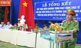 Trường Cao đẳng CSND II: Tổng kết đợt hoạt động trải nghiệm thực tế tại Bến Cầu