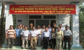 Bộ Quốc phòng: Trao tặng nhà tình nghĩa tại Châu Thành