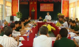 Ban CHQS 5 huyện biên giới tổng kết phong trào thi đua quyết thắng năm 2015