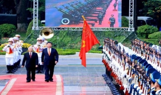 Lễ đón trọng thể Tổng Bí thư, Chủ tịch Trung Quốc Tập Cận Bình