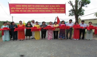 Trảng Bàng: Khánh thành đường liên ấp Gia Lâm-Gia Tân