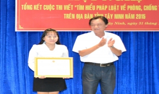 Tổng kết cuộc thi “Tìm hiểu pháp luật về phòng, chống tham nhũng” tỉnh Tây Ninh
