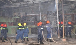 Châu Thành: Cháy lò sấy gỗ vừa mới lắp đặt