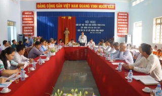 Đoàn ĐBQH đơn vị tỉnh Tây Ninh làm việc với UBND huyện Dương Minh Châu