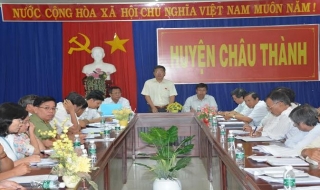 Đoàn ĐBQH tỉnh Tây Ninh: Giám sát việc thực hiện chương trình mục tiêu quốc gia xây dựng NTM gắn với tái cơ cấu ngành nông nghiệp tại huyện Châu Thành