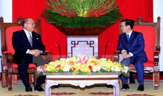 Ông Võ Văn Thưởng tiếp Cố vấn Liên minh Nghị sĩ Nhật-Việt