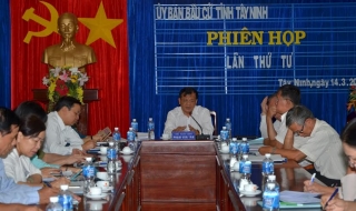 Uỷ ban Bầu cử tỉnh họp phiên thứ tư