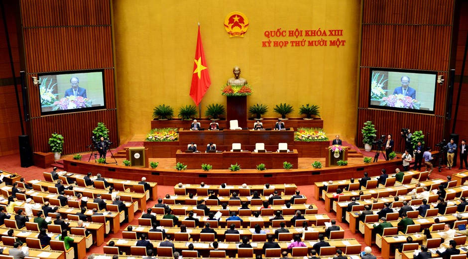 Toàn cảnh phiên khai mạc sáng 21/3. Ảnh: Hoàng Hà.